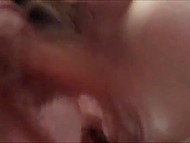 Turkish woman doesn't allow the man to cum inside so he pours sperm on her belly and keeps on fucking 4