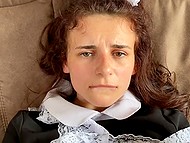 Horny boyfriend won't calm down until he penetrates pleasant bookworm's tight asshole 10