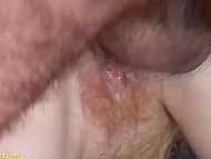 Nerdy old female finds a young tenant to have money besides pension and enjoy sex 5