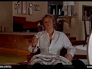 Young Hywel Bennett has sex and kills beautiful British celebrity Hayley Mills by the pool 10