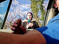 Arab charmer's heart couldn't take sight of man jerking off so she helped the boy cum 6