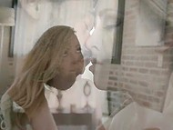 Pregnant girl woke up and went to toilet with vibrator to dream up and cum with fantasies 10