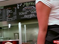 Exciting adventure awaits man when he is next to three brunette scammers who want to fuck 8