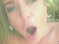 Horny guy specially took teen to nature to hook up with her in the backseat of his car 7