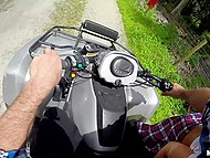 Driver wants to feel hitchhiker's body so he picks up girl and makes her suck off on the move 6