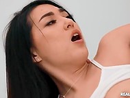 Man knew opportunity to take time off from work would make housewife get fucked by him 4