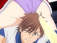 Random touching and petting excite chick so much that she reaches orgasms in this hentai movie 9