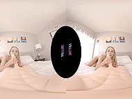 In chick's collection there are vibrator and silicone man's torso for banging in VR porn 10
