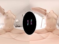 In chick's collection there are vibrator and silicone man's torso for banging in VR porn 8