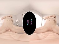 In chick's collection there are vibrator and silicone man's torso for banging in VR porn 9