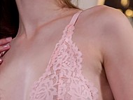 Skinny girl never refuses the opportunity to undress and show off flat body shapes in bed 5