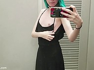 Girl is free in decisions so she makes a video for boyfriend where the teen nails herself 6