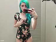 Girl is free in decisions so she makes a video for boyfriend where the teen nails herself 7