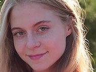 Hellishly hot girl rests in paradise landscapes and complements them with her naked beauty 11