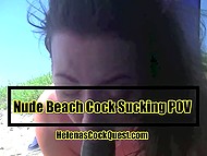 Black guy wants to fuck white charmer right on beach and doesn't care about audience jerking off around 11