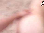 Skinny girl hits jackpot when she earns money, sunbathes on beach and has sex by the ocean 11