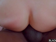 Adorable girl spends time alone nevertheless sex with the black man boots her mood 10