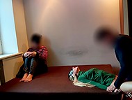 Boyfriend has to lick blonde's pussy after another man fucks her in his presence 5