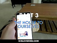 Nobody is at home and the teen Asian decides to involve the stepbrother in debauchery 7