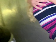 Serbian girl with blonde hair leaned on car while the man was thrusting his cock in and out of her 8