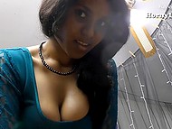 Curvy Indian girl from village flirts with neighbor and even gets blackmailed into riding his hard penis 5