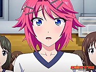 Lucky college boy manages to bang several attractive classmates who have impressive breasts 8