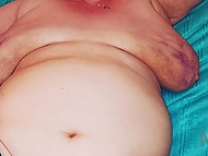 Old woman doesn't run the risk of being impregnated, so sex partner cums in vagina 8