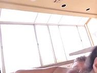 Skinny Asian minx Viva Athena has unforgettable sex with boyfriend's experienced dad in the living room 5