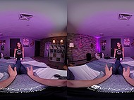 Freckled blonde with impressive boobs Skyla Novea pleases two porn actors with nice blowjobs 4