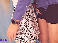 Boyfriend has a boner and Turkish girl climbs the chair to be fucked from behind 4