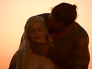 Bearded buffalo with pumped body mercilessly fucks the platinum blonde teen diva from behind 5