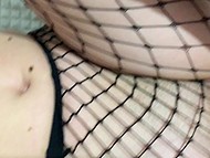 Amateur Polish guy fucks girlfriend dressed in fishnet stockings before leaving cum on her pussy 4