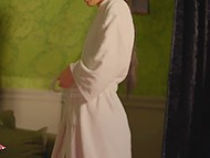 Rental agreement between slender Chinese beauty and landlord leads to hot sex in the bedroom 7