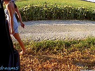 Czech girl can see driver's mischievous look and decides to cheat on the boyfriend with him 11