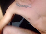 Guy turns on while watching an obscene video and jerks off on the camera 10