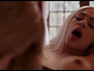 Horny shemales leave the party to have passionate sex in one of the bedrooms 4