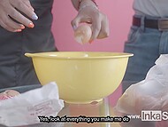 Peruvian guy hooks up with sexy gal who was selling nougat and convinces chick to have fun at his place 5