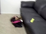 Blonde girl began sucking porn agent who then engaged in the first anal sex with her 6