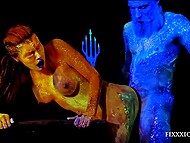 Poseidon impales woman on mighty cock and aims at big titties wanting to reach orgasm 10