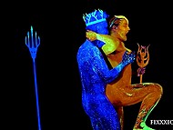 Poseidon impales woman on mighty cock and aims at big titties wanting to reach orgasm 5