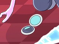 Cartoon character eats cookie that causes a boner and makes him frolic with the minx 4