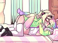 Геймер получает неимоверное удовольствие от игры с обилием хентая и жаркого секса 7