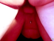 Lucky German boy lured into unforgettable threesome with blonde mature and her horny bestie 10