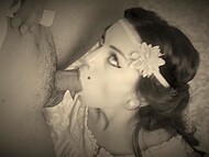 Enticing brunette wakes up in the perfect mood for quick and ardent sex with her close friend 9