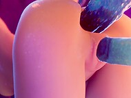 Lovely Mona from Genshin Impact gets dragged into kinky sex with creature that has tentacles 8