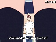 Handsome guy learns more about sex by fucking naive girlfriend with big tits in all kind of places 5