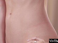 Glamorous lesbian girlfriends can’t stop licking each other’s twats till reaching several orgasms 9