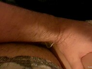 Amateur brunette wife in sexy maid lingerie blows and takes hubby’s cock into pussy in doggy in POV 9