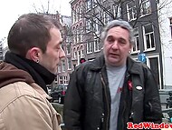 Tourist has a sex tour in Europe and the guide helps him to find a good hooker he can fuck for cash 4