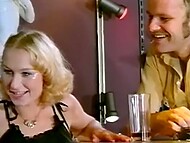 Disco party turns to a wild gangbang with several vintage sluts having their hairy twats stuffed with dicks 6